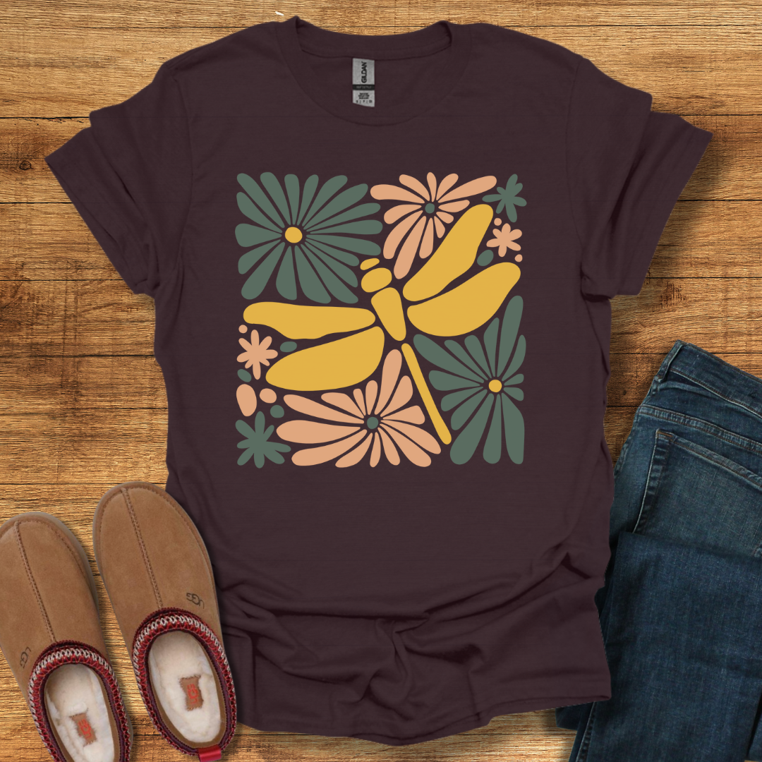 Dragonfly Floral T-Shirt