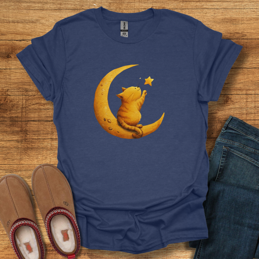 Cute Moon Cat T-Shirt