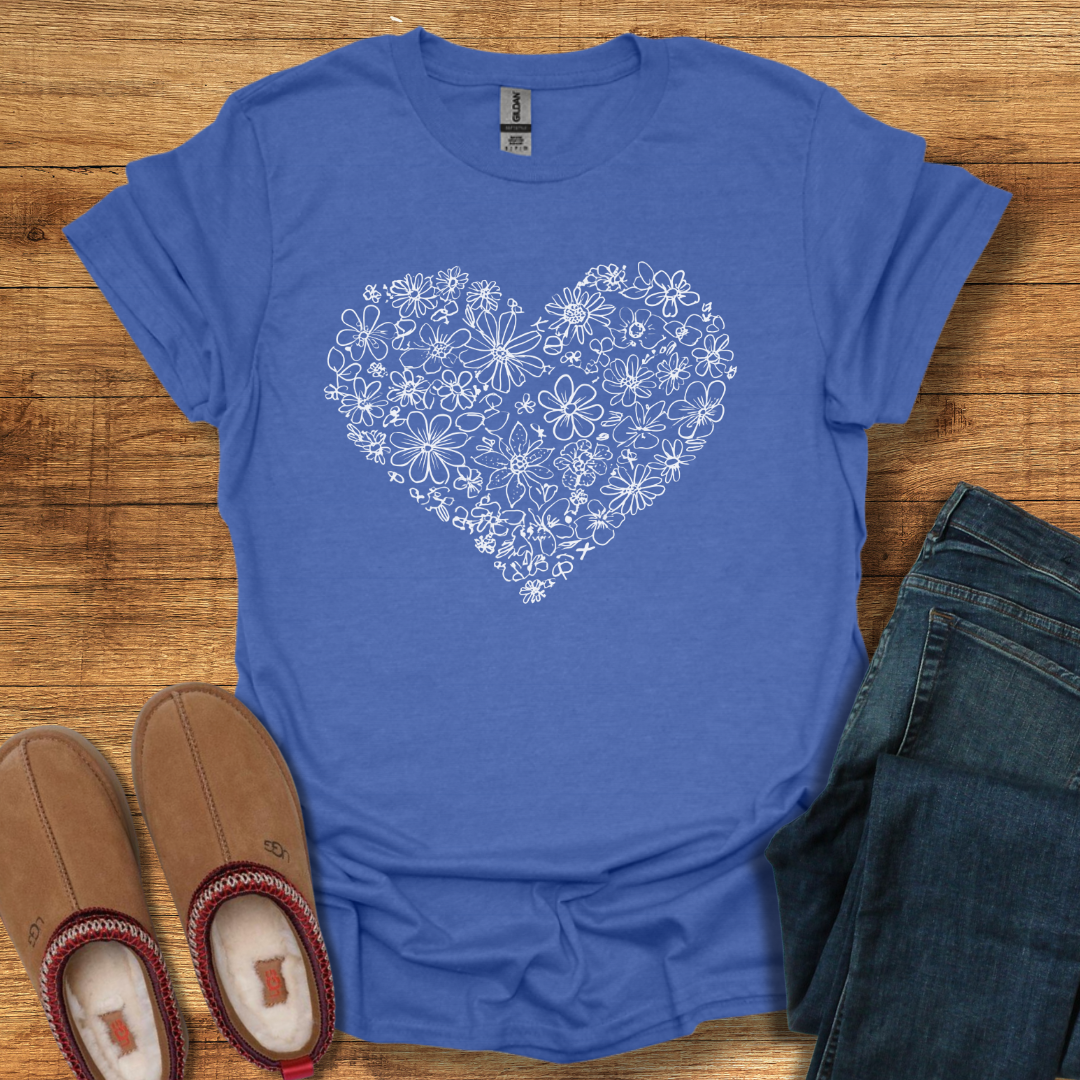 Floral Heart T-Shirt