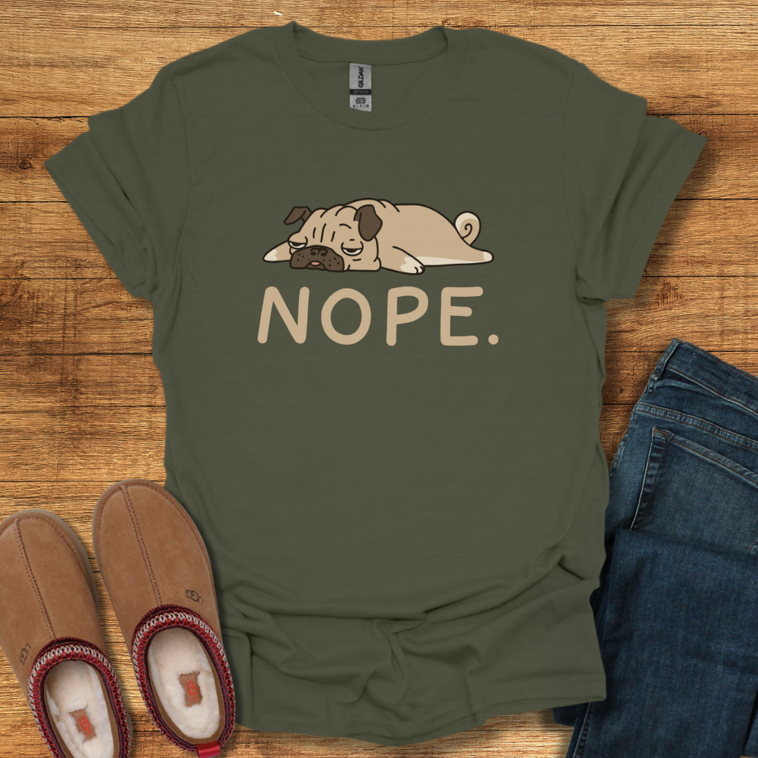 Nope Pug T-Shirt