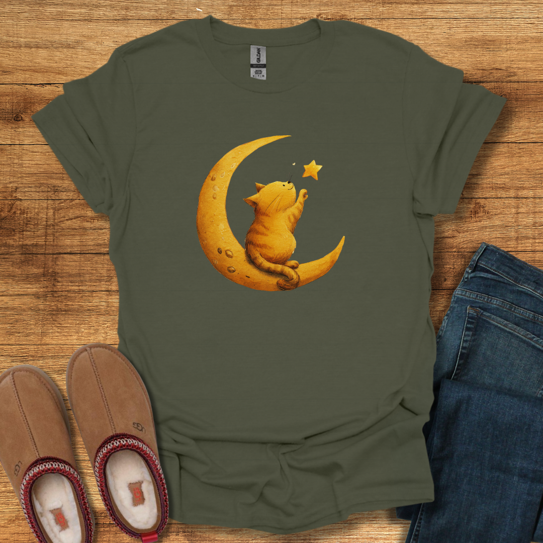 Cute Moon Cat T-Shirt