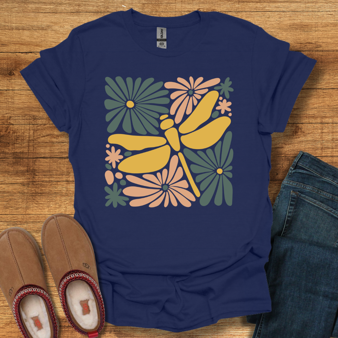 Dragonfly Floral T-Shirt