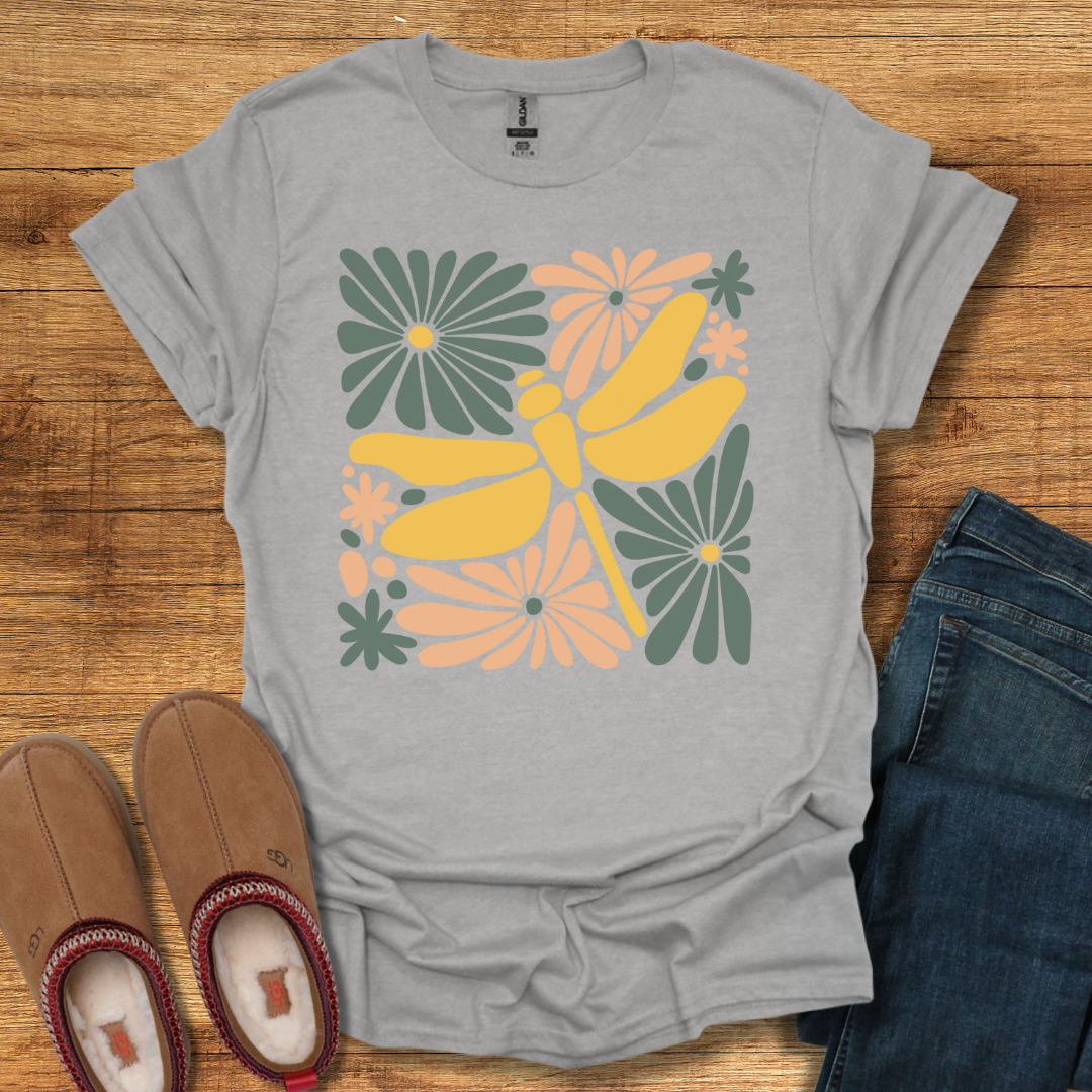 Dragonfly Floral T-Shirt