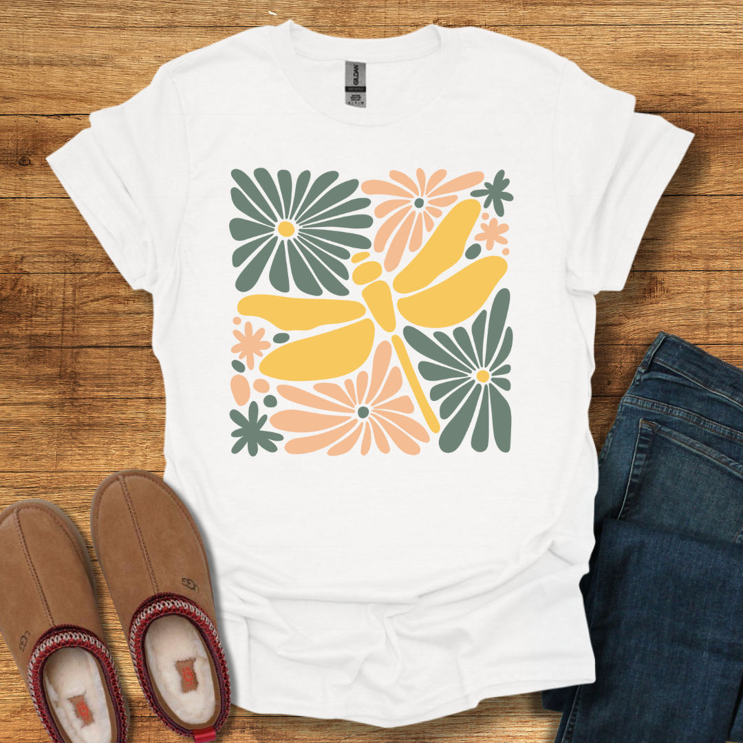 Dragonfly Floral T-Shirt