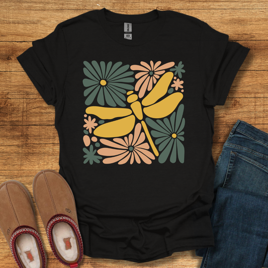 Dragonfly Floral T-Shirt