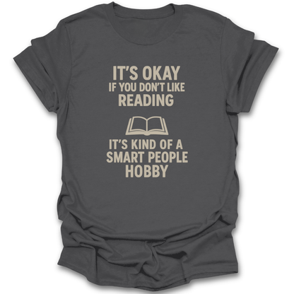 Green t-shirt with white text and symbols on a white background. funny reading shirt, smart people hobby shirt, book lover t-shirt, book nerd tee, bibliophile gift, reading humor shirt, bookish apparel, reader lifestyle shirt