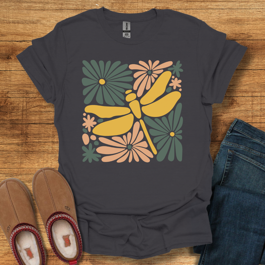 Dragonfly Floral T-Shirt