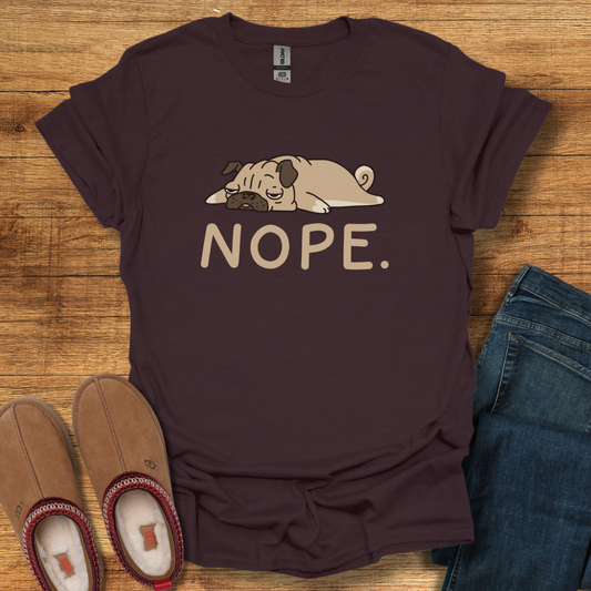Nope Pug T-Shirt