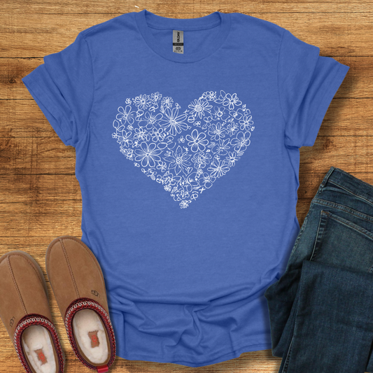 Floral Heart T-Shirt