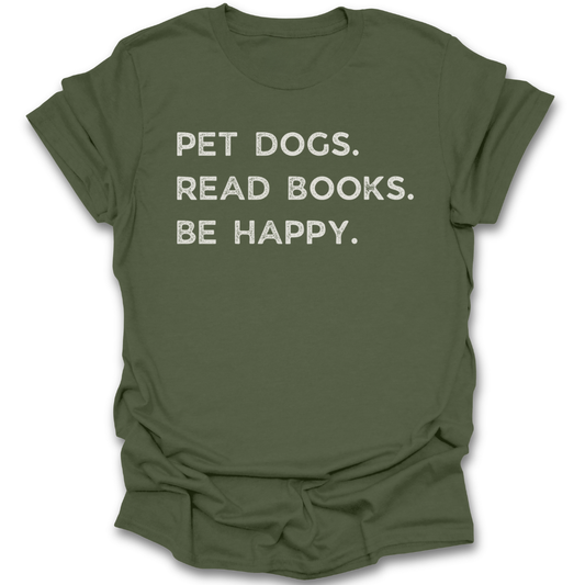 Pet Dogs. Read Books.