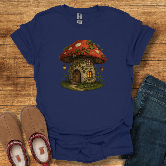Whimsical Mushroom House T-Shirt